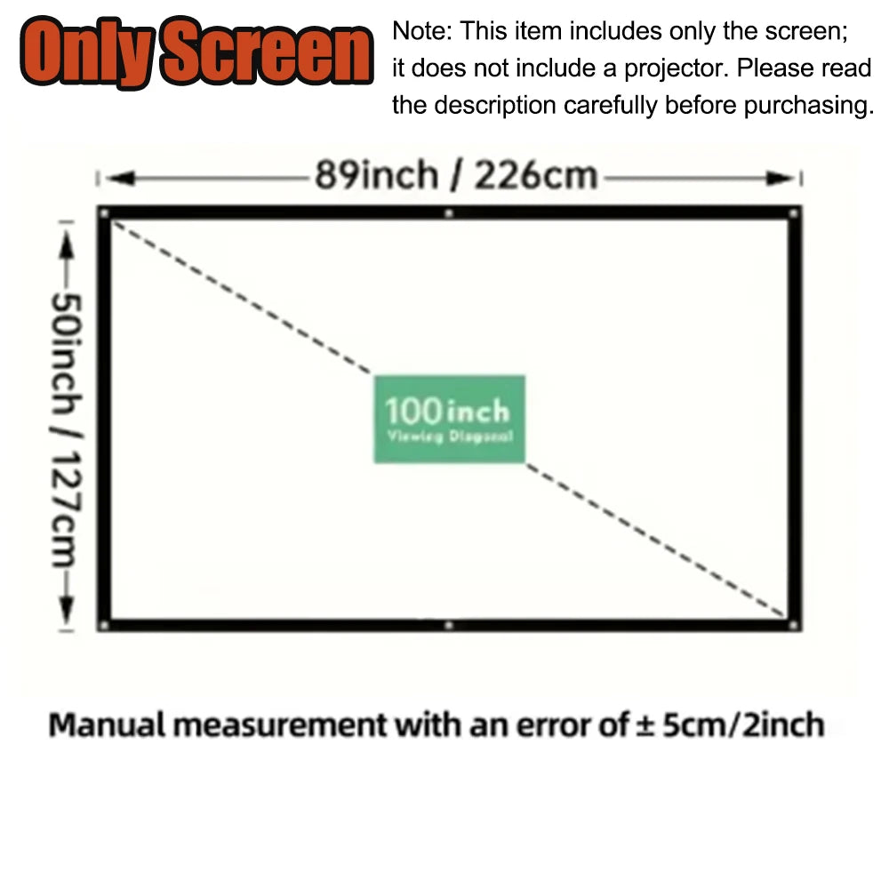 Portable HD Smart Projector Home Theater Full HD 1080P High Brightness Wireless Screen Mirroring Built-In Speaker WiFi Bluetooth
