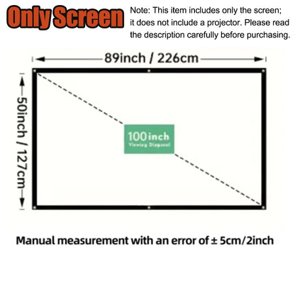 Portable HD Smart Projector Home Theater Full HD 1080P High Brightness Wireless Screen Mirroring Built-In Speaker WiFi Bluetooth