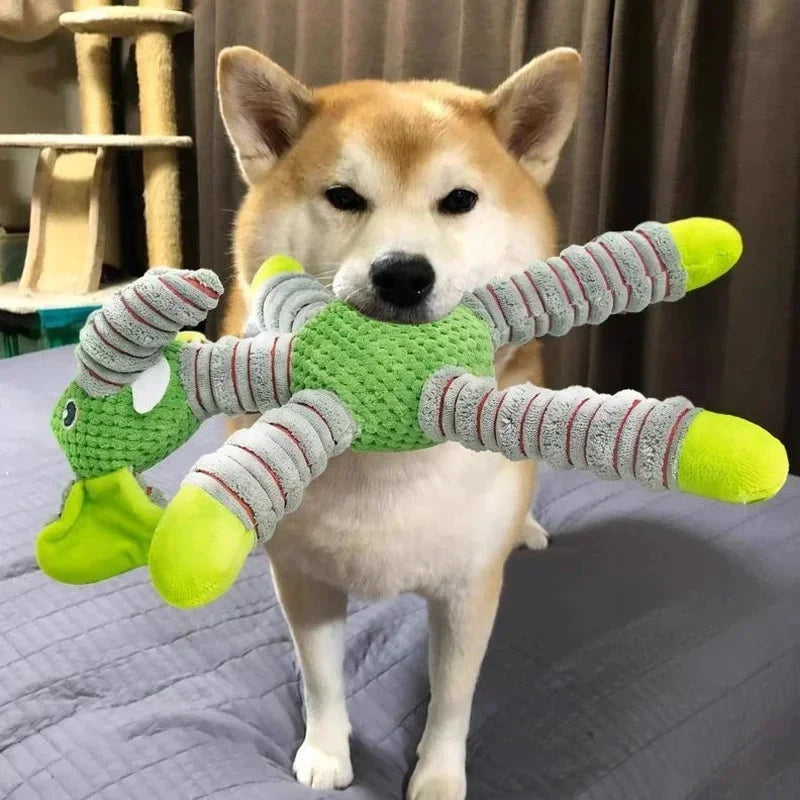Plush Dog Toy Cute Stuffed Animal Toy for Small Medium Dogs Teething Chew Toy for Puppy Interactive Playmate Reduces Anxiety