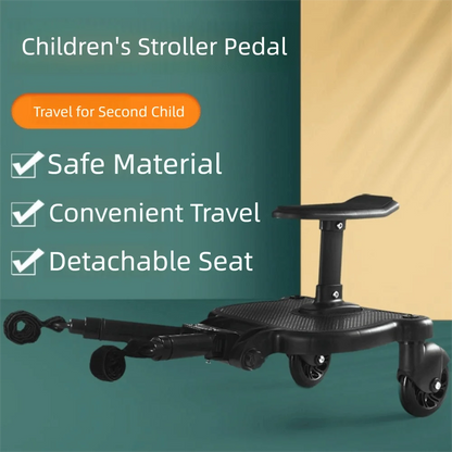 2 in 1 Sit and Stand Stroller Pedal Adapter Creative Universal Strollers Step Board Adapter Comfort Convenient