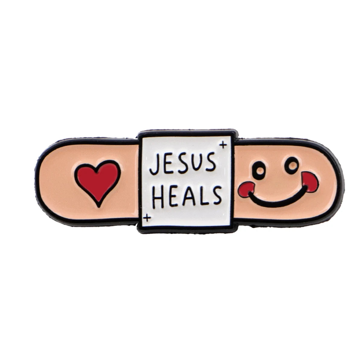 Jesus Heals Enamel Pin Cartoon Fox Brooch For Coat Funny Quote Series Brooches Fashion Lapel Badges Jewelry Gift for Friends
