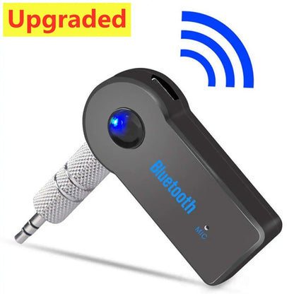 Bluetooth 5.0-Autoempfänger mit 3,5-mm-AUX-Anschluss, Stereo-Musik-Audio-Transmitter, Lautsprecherverstärker und Mikrofon