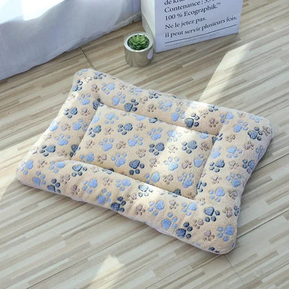 Soft Pet Bed Mats Short Plush Pet Sleeping Bed Mats for Cats Dogs Cute Pad Blanket Warm Kitten Cushion Cat Accessories