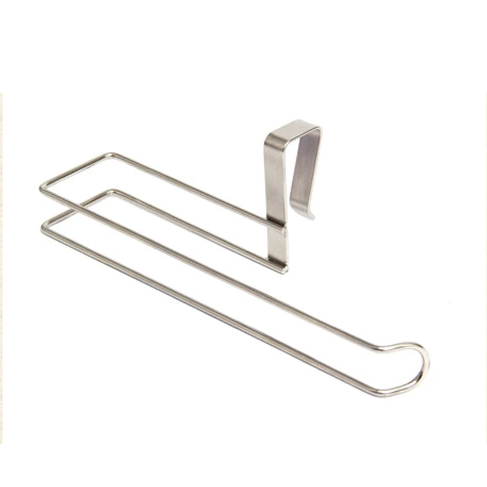 Kitchen paper towel holder Stainless steel nail free punch free wall mounted metal toilet roll holder