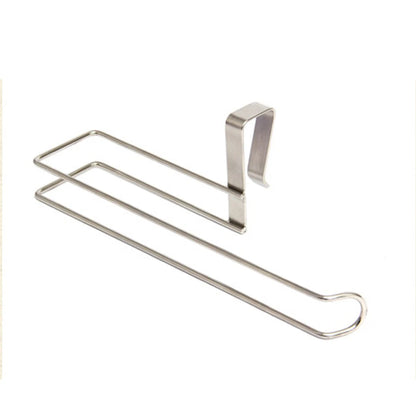 Kitchen paper towel holder Stainless steel nail free punch free wall mounted metal toilet roll holder