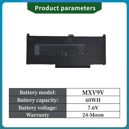 Factory Direct! MXV9V 60Wh Laptop Battery 5VC2M 05VC2M 829MX 0829MX for Dell Latitude E7400 E7300 5300 5310 7300 7400