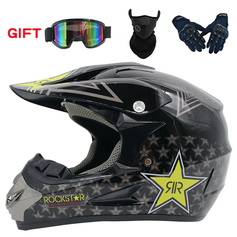 2019 New Flip Up Motorcycle Helmet Children motocross Off Road Helmet ATV Dirt bike Downhill MTB DH racing helmet.
