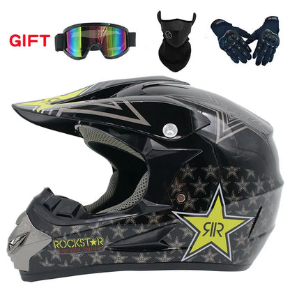 2019 New Flip Up Motorcycle Helmet Children motocross Off Road Helmet ATV Dirt bike Downhill MTB DH racing helmet.