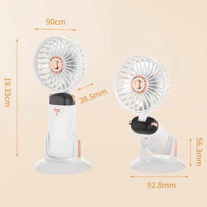 Portable Handheld Fan For Student Adjustable Desk Fan with Base Multifunction Foldable Travel Mini Fans Outdoor Stroller Fans