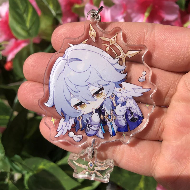 Honkai: Star Rail Kafka March 7th Dan Heng Clara Pom-Pom Cosplay COSTUME Keychain Accessories Key Chain Pendant Prop Xmas Gift