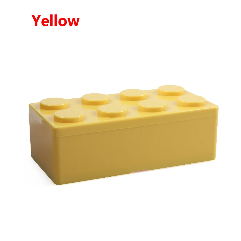 storage box Creative Storage Box Building Block Shapes Plastic Saving Space Box Superimposed Desktop Handy Office Supplies