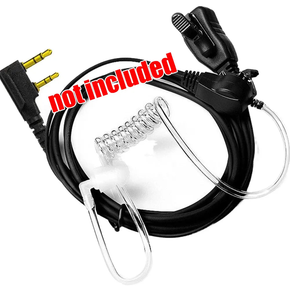 Earphone Transparent Coil Acoustic Air Tube Earplug for Two-Way Radio Walkie Talkie Earpiece Headset Accessories