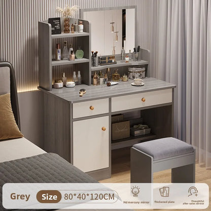Firm Dresser, chest, integrated girls' bedroom, simple worktable with mirror, makeup table