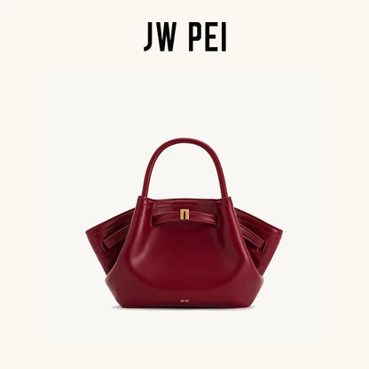 JW PEI HANA Tote Bag Dumpling Bun Small Women's Shoulder Crossbody Bag High Quality Handheld Small Bag Women'sMedium Faux Suede