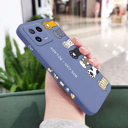 Cat Litter Phone Case For Xiaomi Mi 15 15T 14 14T 13 13T 12 12T 12S 11 11T Ultra 10 10T 9 9T Pro Lite 5G Liquid Silicone Cover