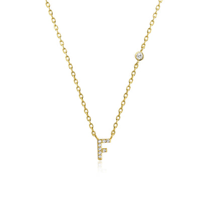 VEWANT New 925 Sterling Silver Monogram Initial Letter A M Pendant Long Chain Necklace Crystal Fine Jewelry Luxury Fine Jewelry
