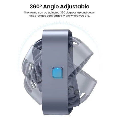 Portable desktop fan, USB powered mini desktop fan, capable of 360 ° rotation, suitable for offices, bedrooms, and study rooms