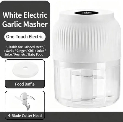Mini Electric Garlic Masher Crusher Wireless USB Rechargeable Vegetable Chopper Garlic Crusher Food Chopper Kitchen Gadgets New