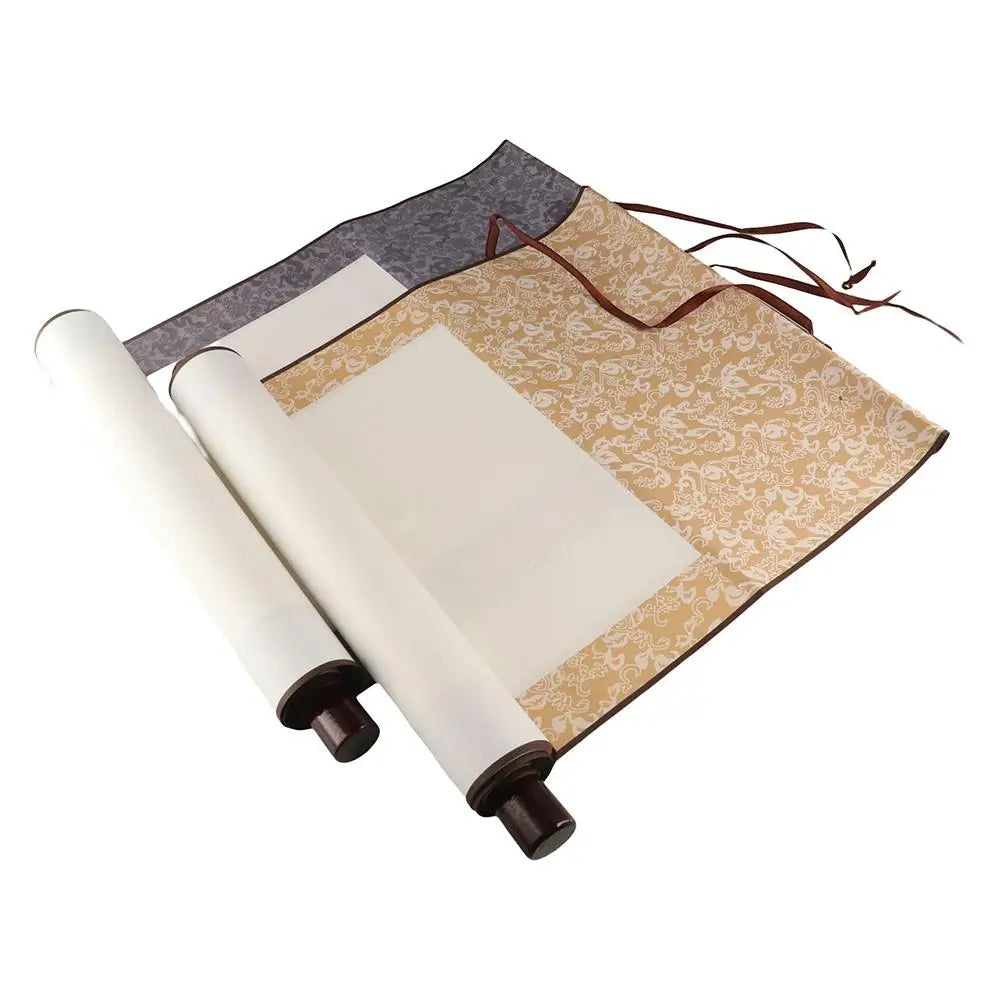 DIY Crafts Home Decoration Self Made Gifts Drawing Canvas Scrolls Calligraphy Mounting Painting Scroll Blank Hanging Scroll