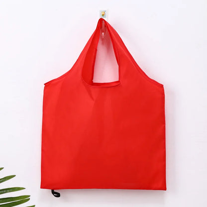 Foldable Shopping Bag Reusable Travel Grocery Bag Eco-Friendly One Shoulder Handbag For Travel Cartoon Cactus Printing Tote Bag