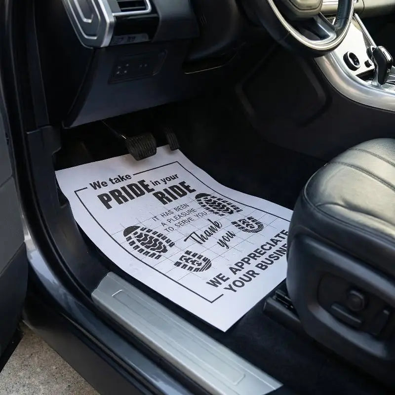 【MO】10Pcs High Quality Disposable Car Floor Mats Waterproof Anti Slip Paper Vehicle Protection Interior Car Accessories