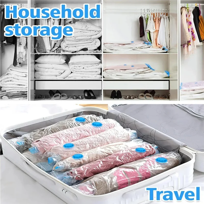Vacuum Storage Bags,Vacuum Bag Packaging Saves Space,For Bedding Clothes Travel Storage Bedroom Storage Bagsabkw