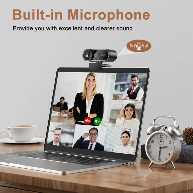 Lenovo 4k Hd Mini Webcam With Microphone Full Hd 2k Webcam Autofocus Usb Webcam For Auto Focus Pc Laptop Video Shooting Camera