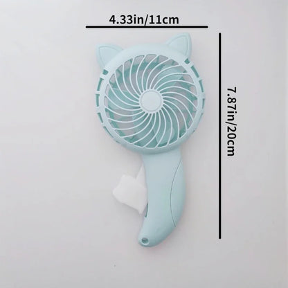 Portable Handheld Fan Handheld Pressure Fan Mini Portable Fan No Battery Household Cute Fan Cooling Cartoon Handheld Fan