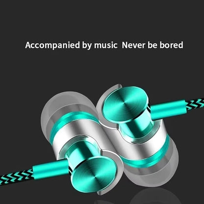 3.5mm Wired In-ear Earphone In Ear Noise Cancellation Ergonomic Design HiFi Stereo Sports Music Headphones For Phone MP3 MP4