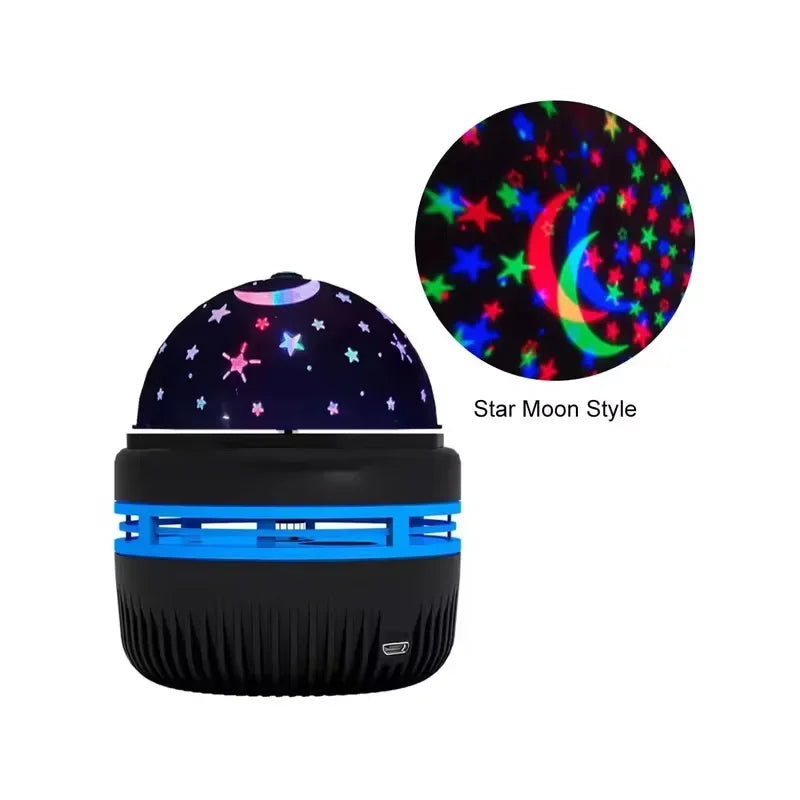 Lampe projecteur USB LED ciel étoilé, boule magique lune et étoiles, décorations de Noël pour la maison et la chambre
