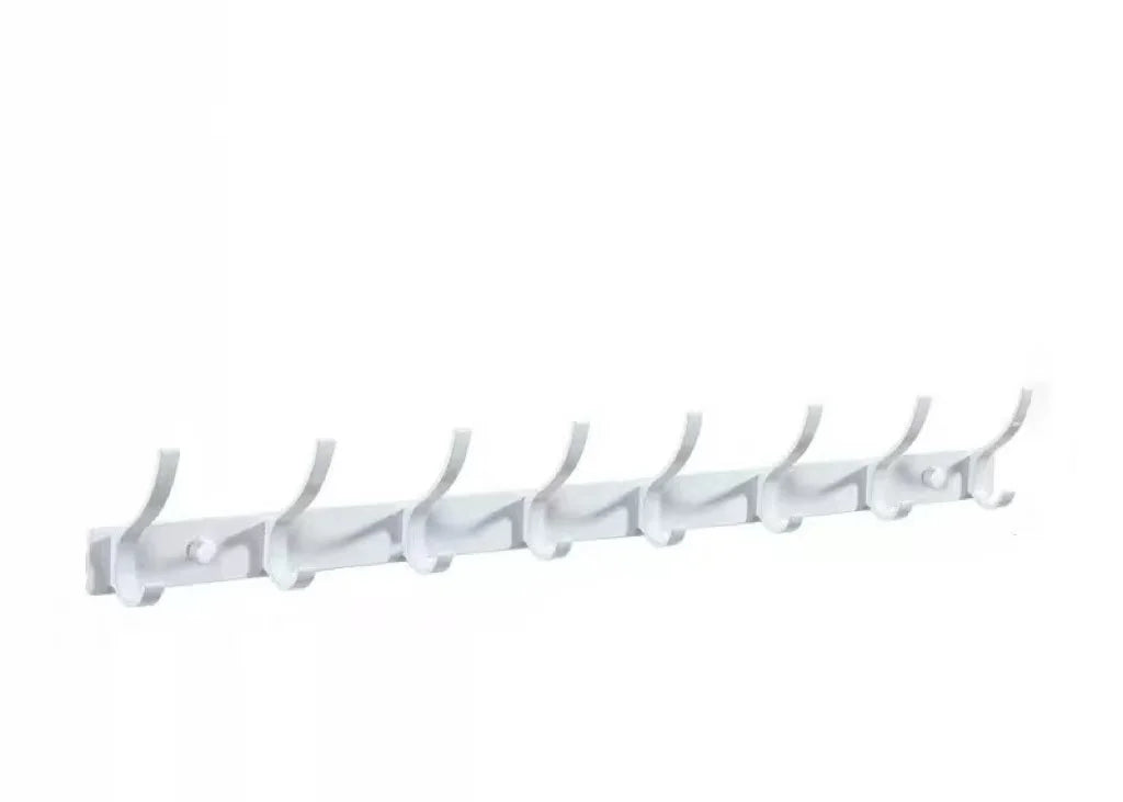 no drill Holes One Row Hangers Kitchen Towels Clothes Hats Toilet Towel Rack Storage Wall Mounted Door Back Rod Hook