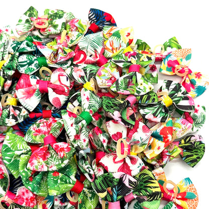 50/100pcs Summer Dog Hair Bows Pet Dog Hair Accessories Rubber Band Dog Accessories Pet Supplies Small Dog Bows Dogs Hair Bows