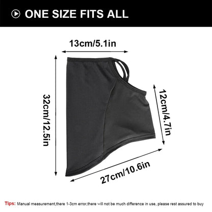 Breathable Scarf Half Face Mask Summer Quick-drying Neck Gaiter Cover Hanging Ear Sun Protection Bandana Neckerchief Headwear
