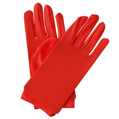 Woman Gloves Work Gloves Milk Silk Gloves Solid Color Non-Slip Household Gloves Breathable Serving Waiters Mittens