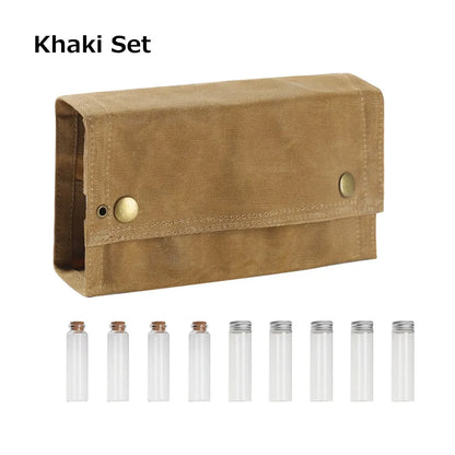 Outdoor Camping Spice Bottle Bag Set Portable Camping Picnic Seasoning Bottle Storage Bag Condiment Jar Seasoning Bottle Holder