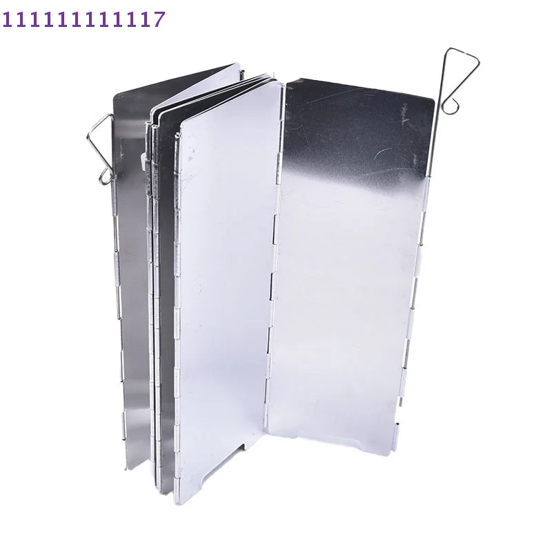 8-Plate Foldable Gas Stove with Integrated Windbreak  Portable Cooking Equipment for Outdoor Camping