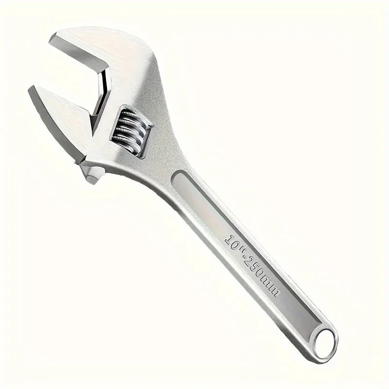 6 Inch/10 Inch Adjustable Wrench With Wide Handle, Perfect For Plumbing, Home And Garage Applications
