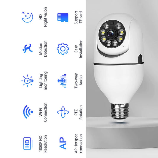 Security Camera 4K FullHD WiFi Surveillance With Motion Detection Infrared Night Vision Security Cam