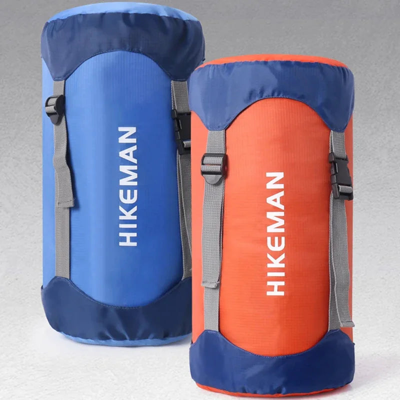 S/M/L/XL Size Waterproof Compression Sleeping Bag Storage Bag Stuff Sack Portable Ultralight Outdoor Hiking Camping Storage Bag