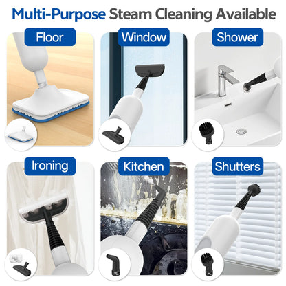 Vastorm Steam Mop Powerful 6 in 1 Handheld Scrubbing Steam Vacmop Detachable Floor Steam Cleaner High Temperature for Hardwood Floor Marble Floor Kitchen Carpet-F2