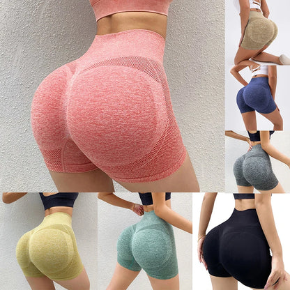 Damen-Sportshorts für Damen, neue Rad-, Jogging- und Fitnessshorts mit hohem Bund und Push-up-Effekt, Leggings für Damen, Yoga-Bekleidung