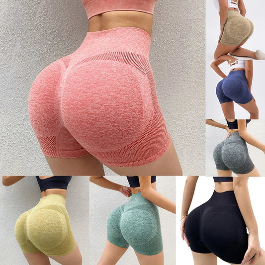 Damen-Sportshorts für Damen, neue Rad-, Jogging- und Fitnessshorts mit hohem Bund und Push-up-Effekt, Leggings für Damen, Yoga-Bekleidung