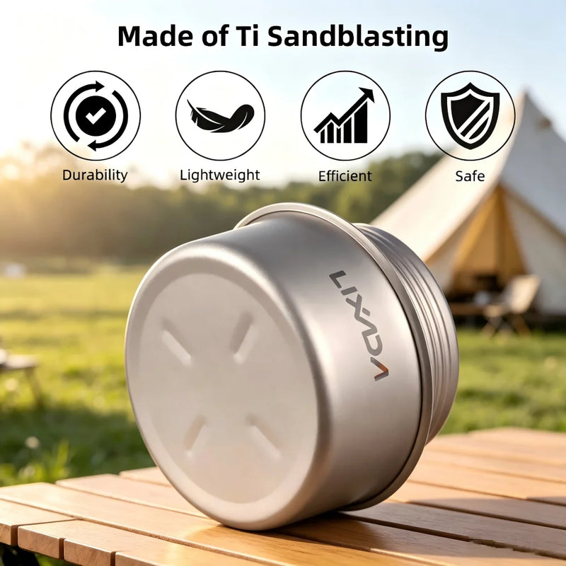 Portable Mini Alcohol Camping Stove with Foldable Stand, Stainless Steel Stove for Outdoor Picnic Emergency Heating Cooking