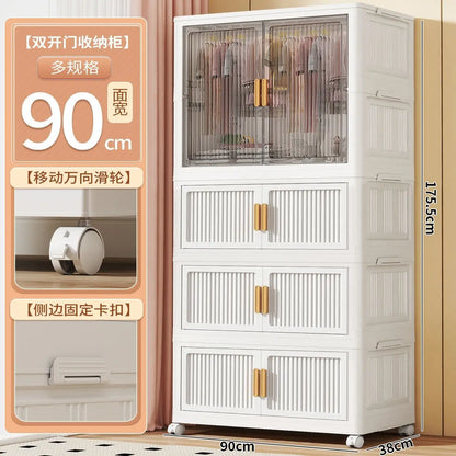 Natural Shelves Wardrobes Organizer Clothes Jeans Shelf Drawer Wardrobe Stackable Storage Stoffen Klerenkast Home Furniture