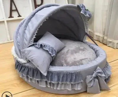 Pet Cradle Bed Dog'S Lace Nest For High-End Comfort Dog Bed Luxury Pet Bed