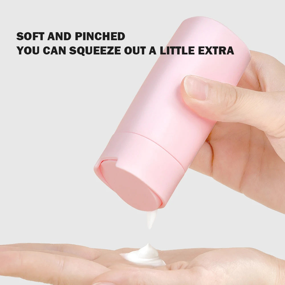 Travel Bottles Leak Proof 4 in 1 Containers for Toiletries Refillable Plastic Bottles with Lid Spray Lotion Shampoo