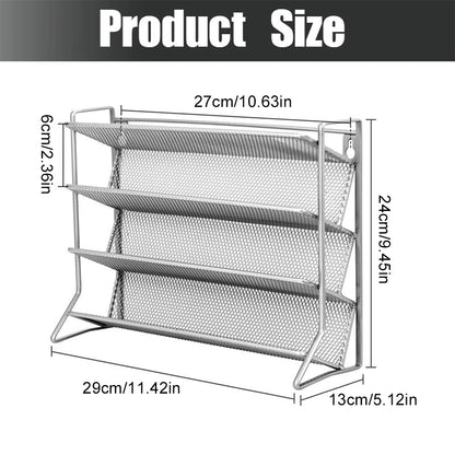 Free Standing Spice Rack Shelf For Organizing Kitchen Seasoning 1PC 4-Tier Spice Rack Free Standing