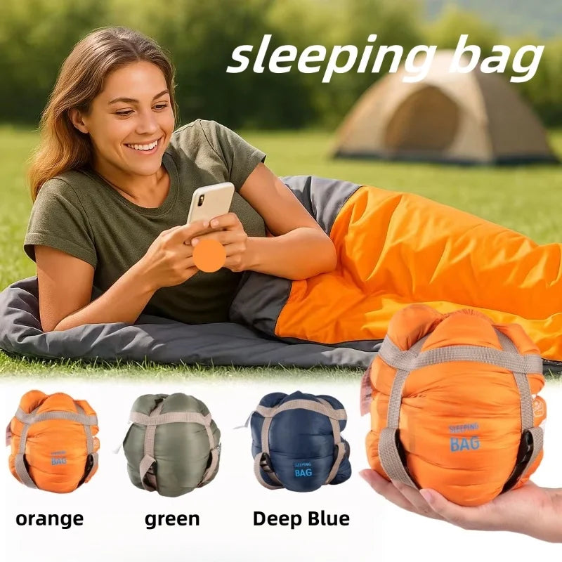 Camping supplies Ultra Lightweight Envelope Sleeping Bag for Adults Camping Hiking Beach Travel Compact Warm Sleep Mat 190x75cm