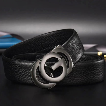 Men's Belt Automatic Buckle Belt Fashion Business Belt for Male Good Gifts for Men