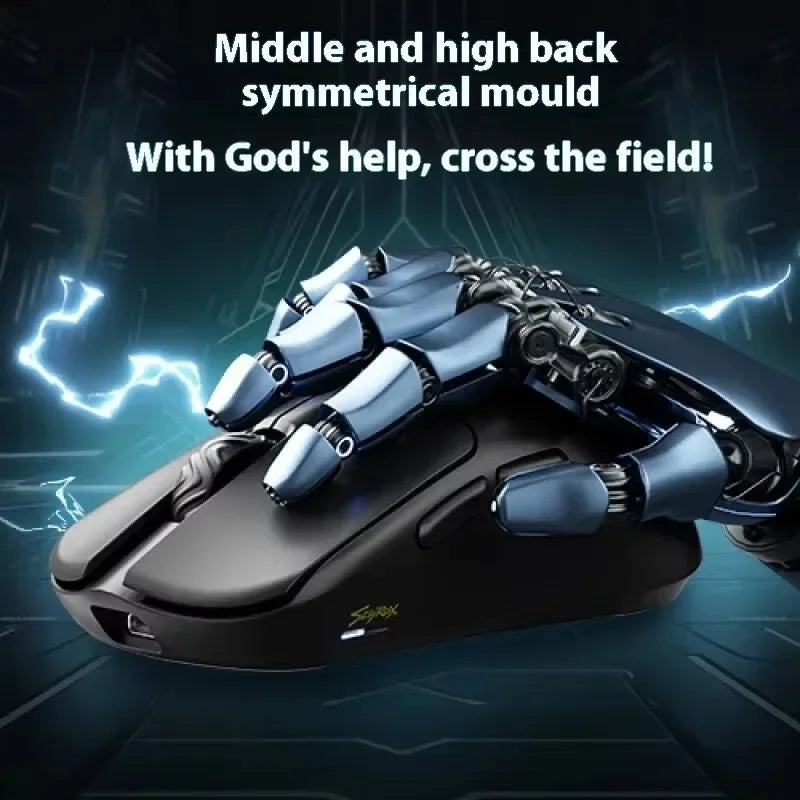 Scyrox V6 Wireless Office Ergonomic Lightweight Gaming Mouse Paw3950 Sensor 30000 DPI Webpage automation bluetooth Gaming Mouse